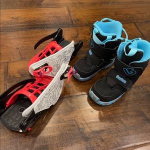 Burton snowboarding boots set
